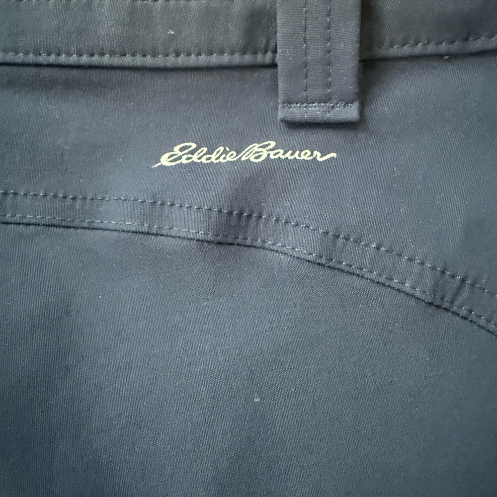 Eddie Bauer Dark Blue Trousers Cropped Pants Navy Sz 16 - Picture 3 of 9